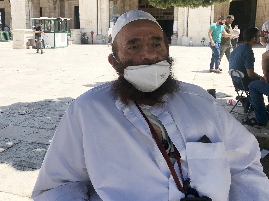 Mescid-i Aksa'nın avlusundan Ayasofya tebriği