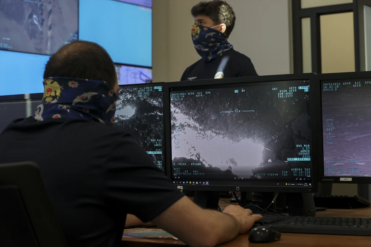 Orman yangınlarıyla mücadeleye İHA'lı destek