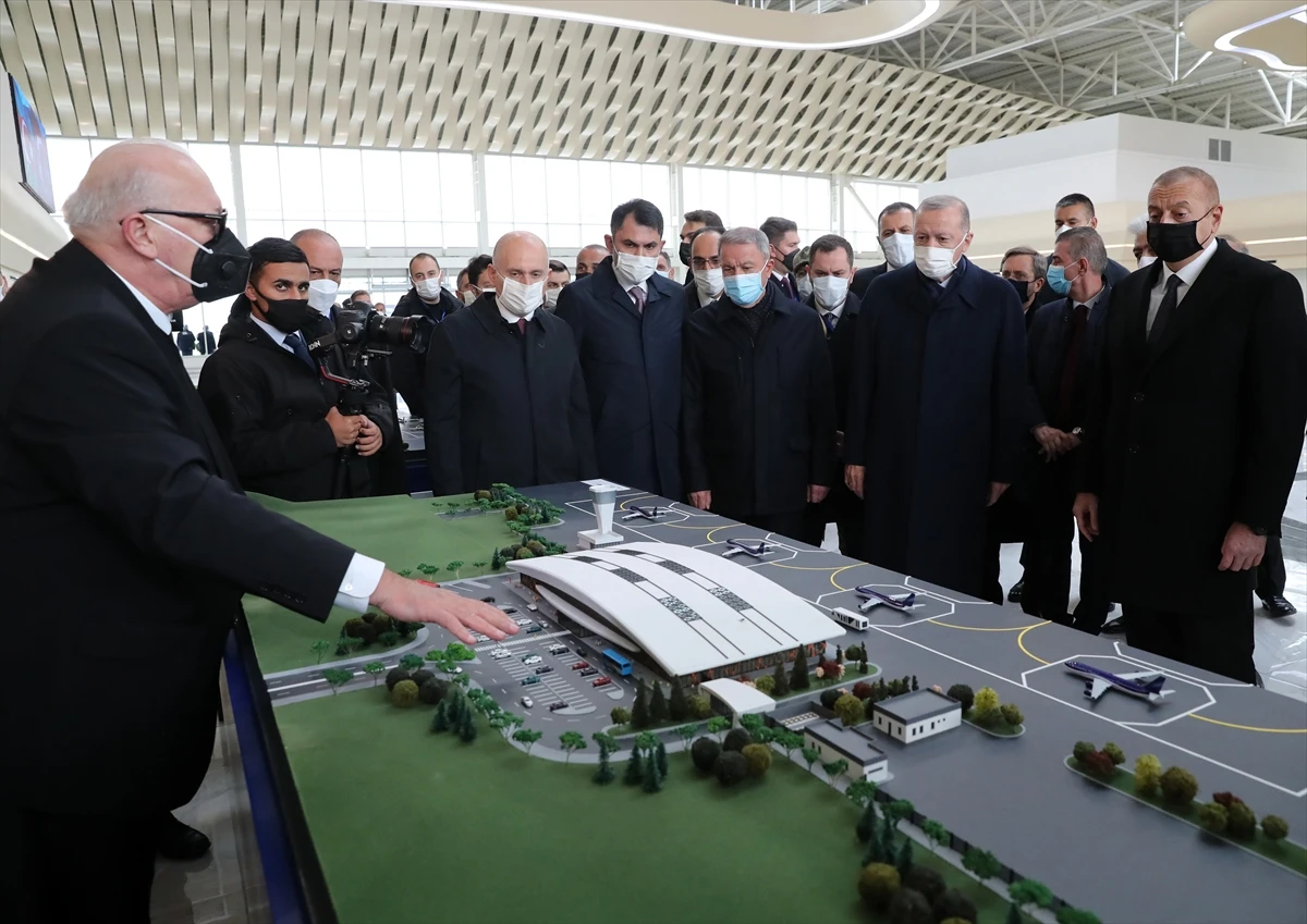 Cumhurbaşkanı Erdoğan Azerbaycan'da Füzuli Uluslararası Havalimanı’nı açtı