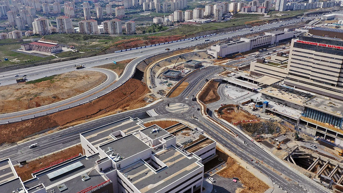 İkitelli Şehir Hastanesi yolunun yapımında sona gelindi
