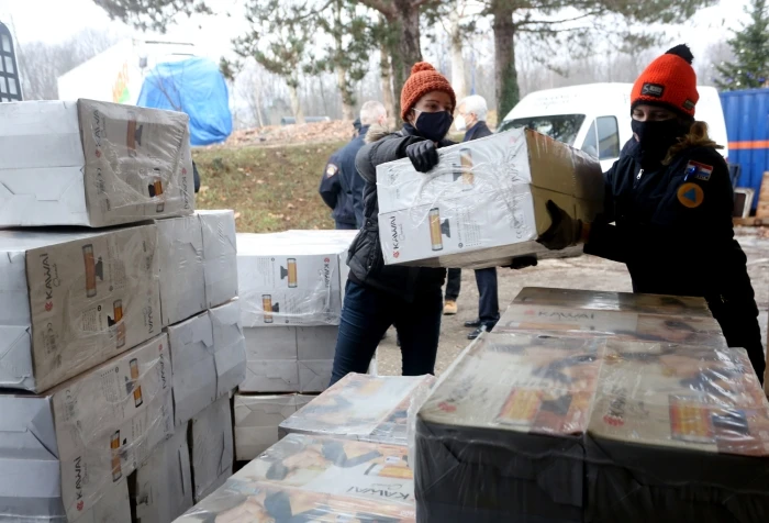 Türkiye'nin gönderdiği yardım malzemeleri depremin vurduğu Hırvatistan'a ulaştı: Teşekkür ediyoruz