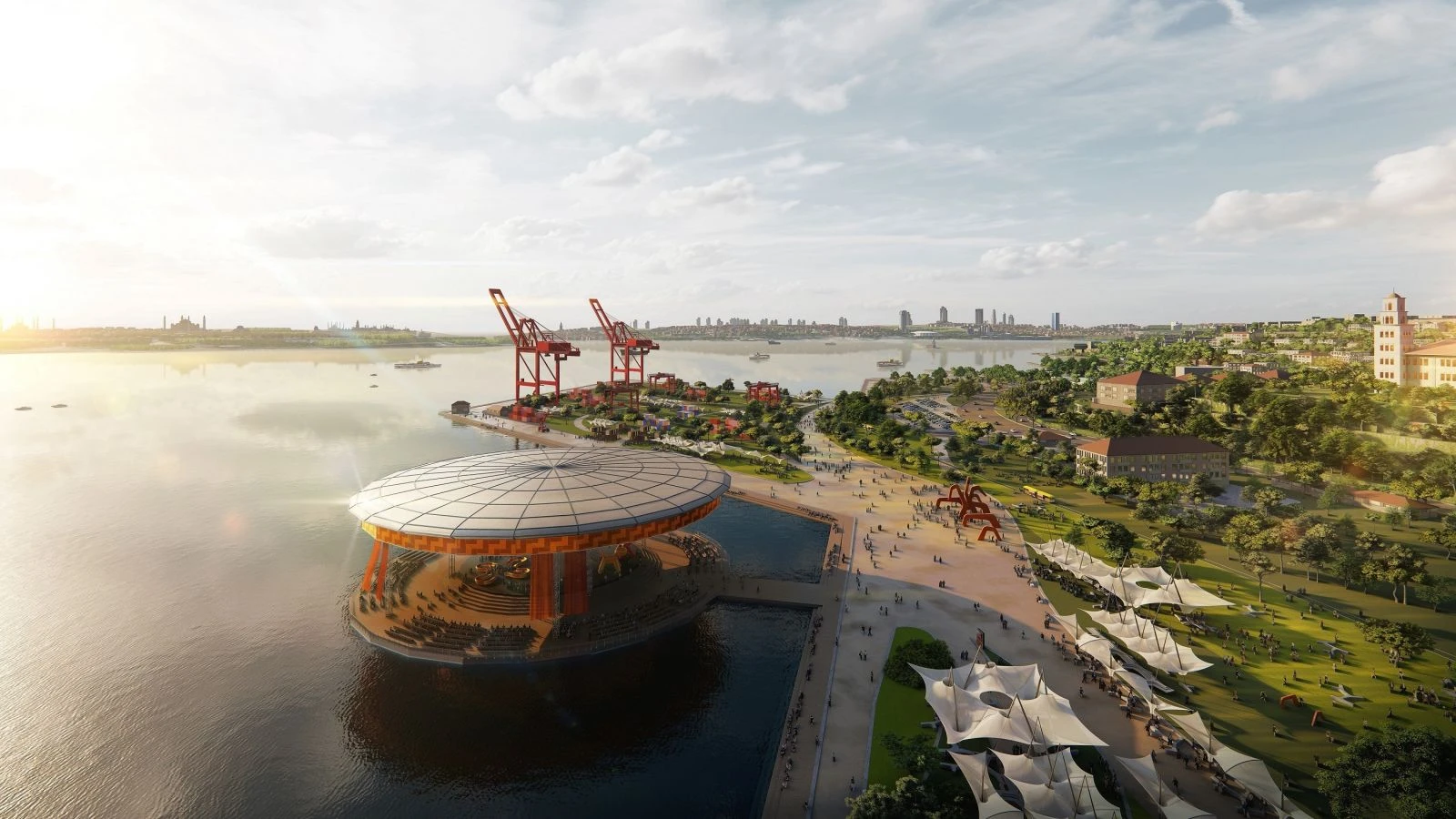 Binali Yıldırım'ın İstanbul Boğazı'na yüzen sahne projesi