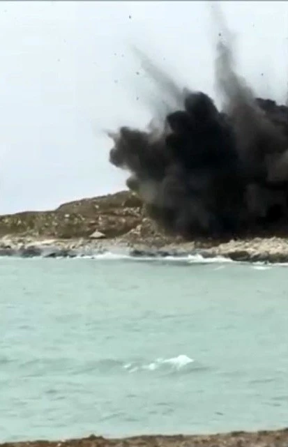 Deniz mayını imha edildi