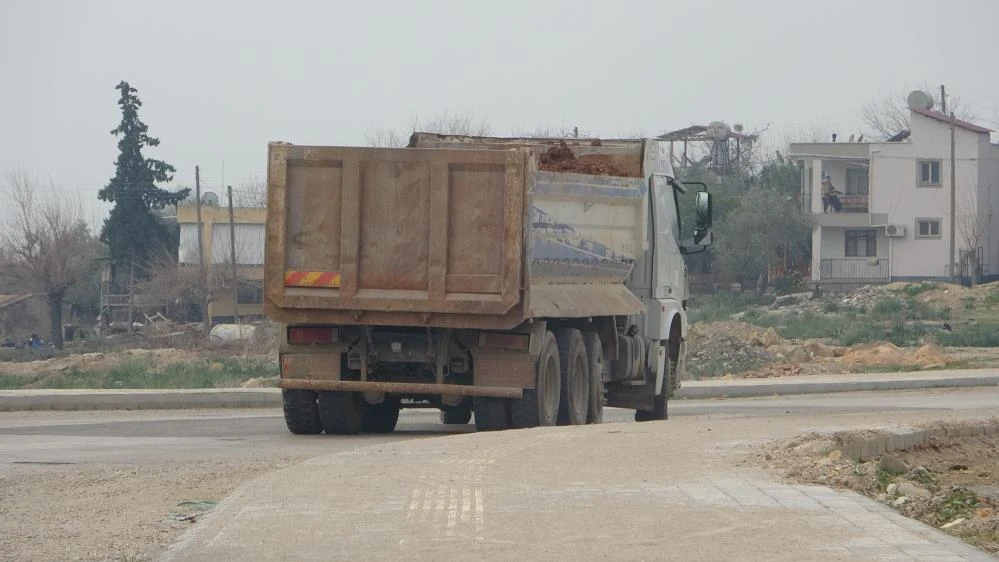 Trafikten men edilen kamyon kazada ortaya çıktı