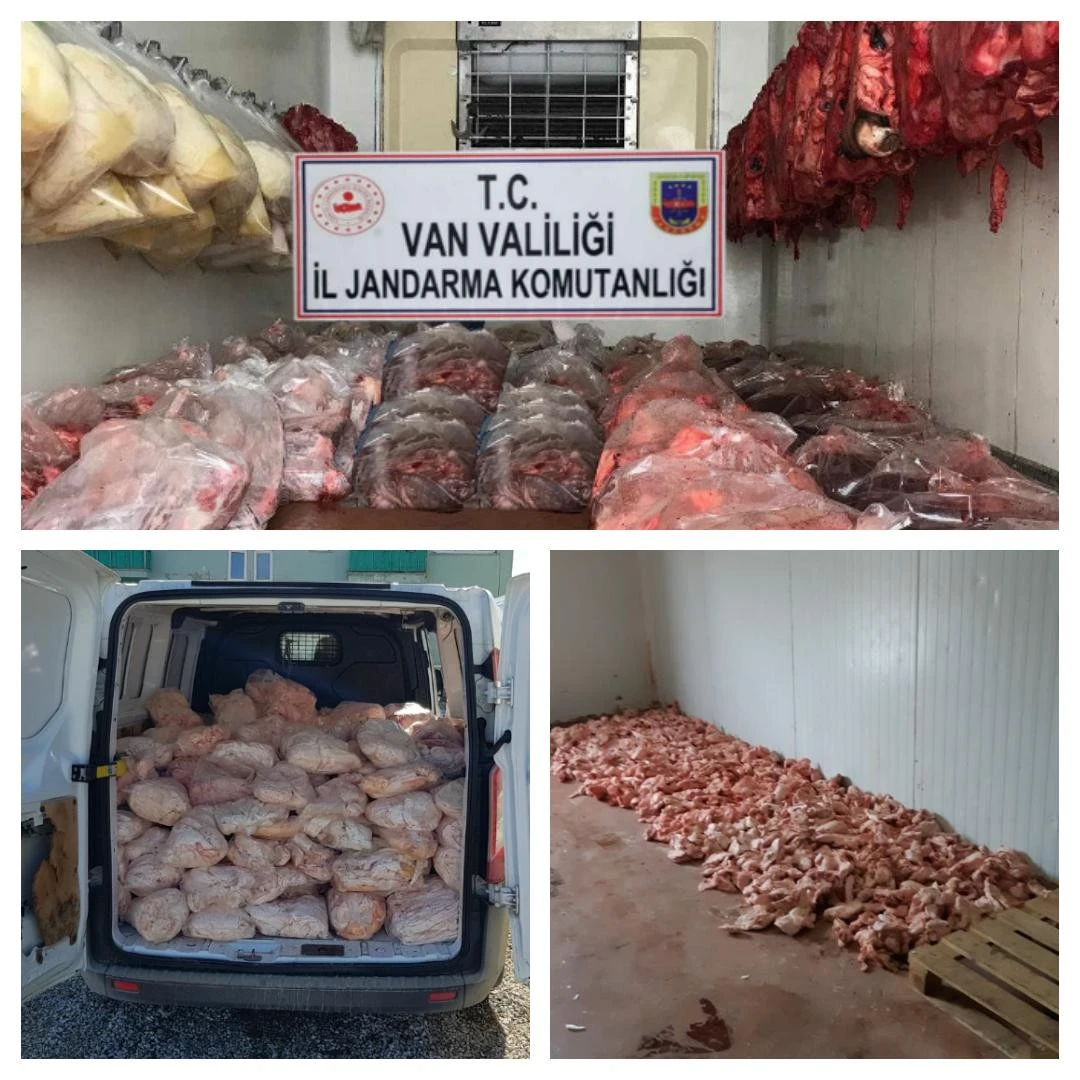 Van'da kaçak et operasyonu