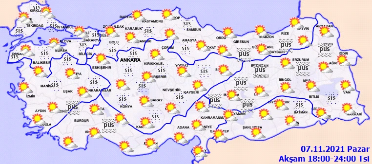 Meteoroloji'den tüm Türkiye'ye aynı uyarı! Sis ve pusa dikkat (7 Kasım hava durumu)