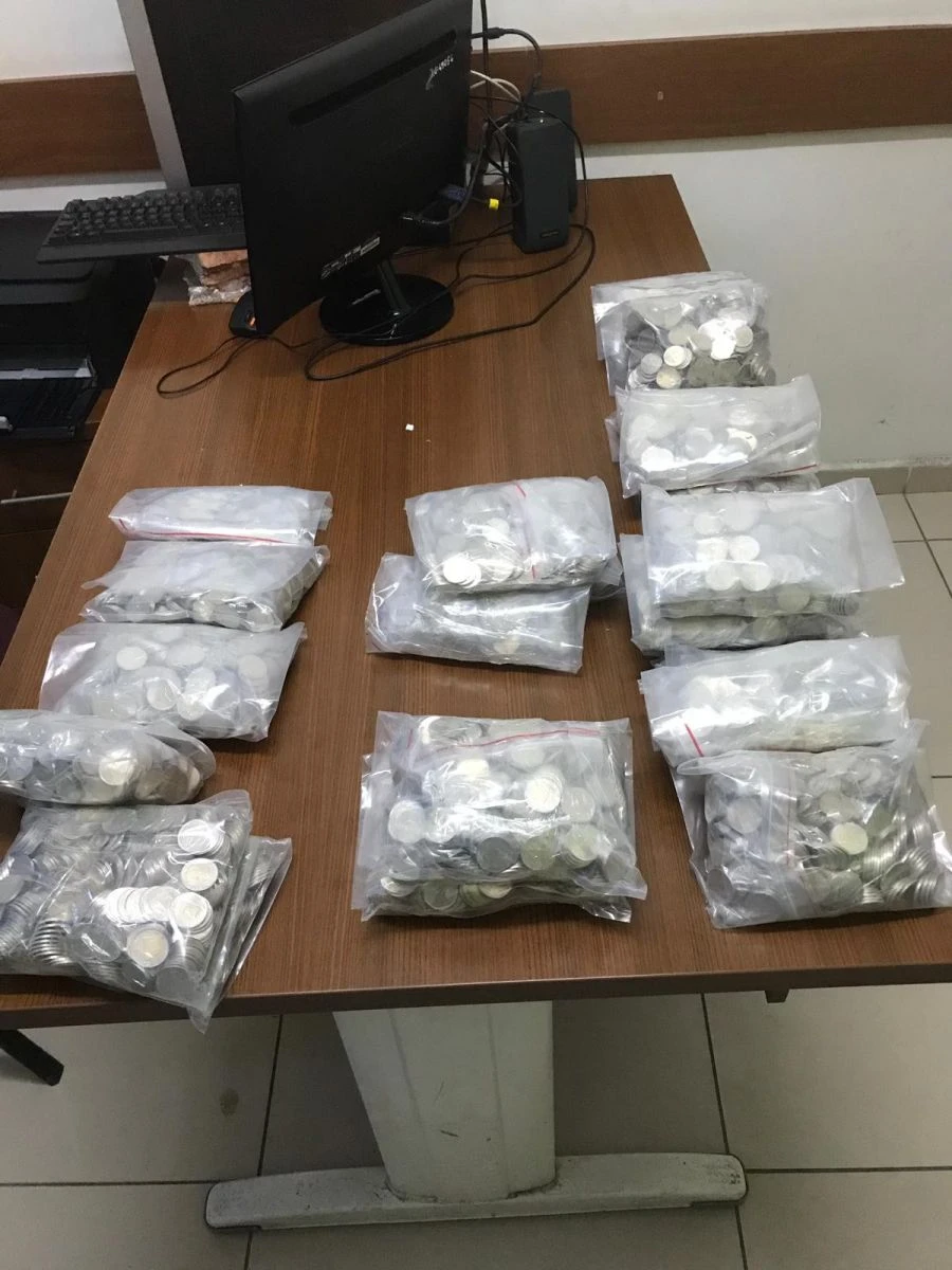 Konya’da 200 bin liralık sahte madeni euro ele geçirildi