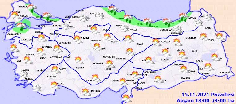 Meteoroloji İstanbul için saat verdi! 8 ilde sağanak uyarısı (15 Kasım hava durumu)