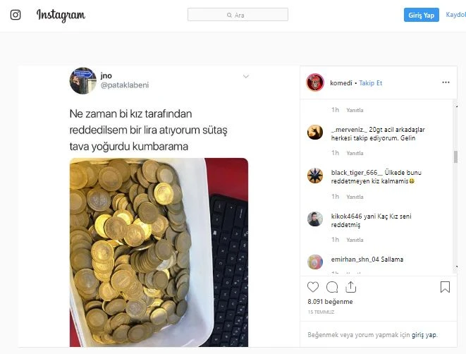 Instagram’ın en güzel içerik üreten hesabı @komedi’yi takip etmeniz için 3 sebep