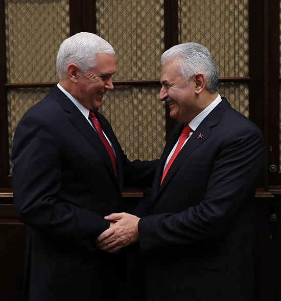 Başbakan Yıldırım Pence görüşmesi sona erdi