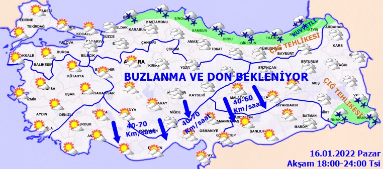 Kar ve fırtına fena bastıracak! Meteoroloji'den 19 ile sarı ve turuncu uyarı (16 Ocak hava durumu)
