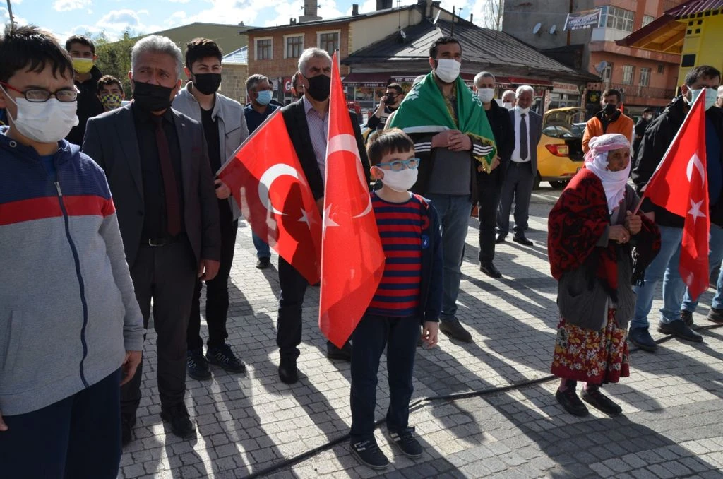 Sarıkamış'tan Filistin'e destek