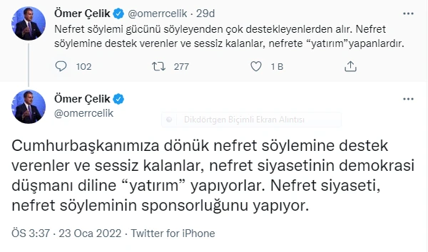 AK Parti Sözcüsü Çelik'ten Sedef Kabaş'a destek olanlara tepki