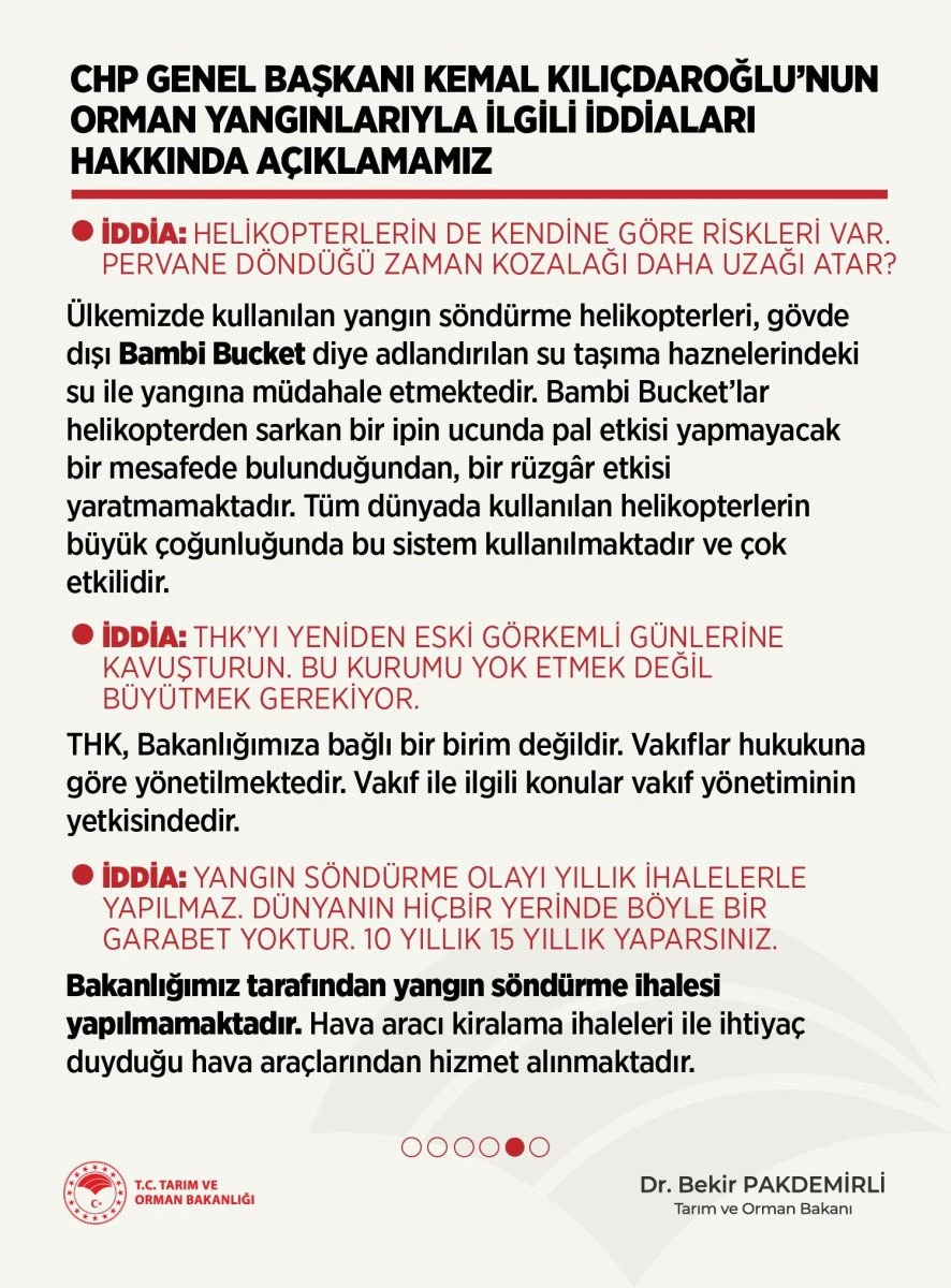 Tarım ve Orman Bakanlığı’ndan Kılıçdaroğlu’na madde madde cevap