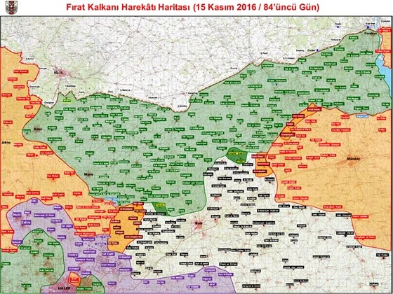 İşte Fırat Kalkanı Harekatı'nda son durum