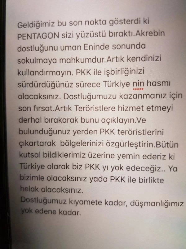 ÖSO'dan Fırat'ın doğusuna bildiri