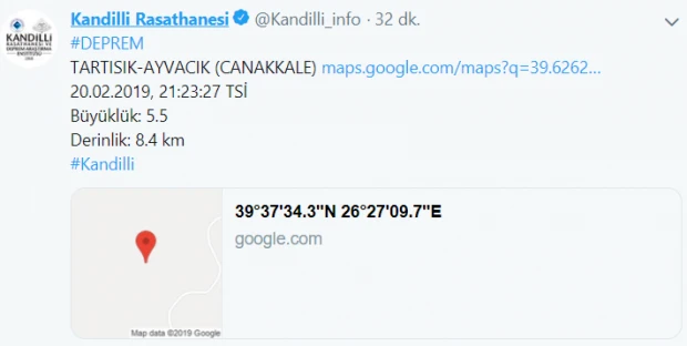 Ayvacık beşik gibi sallanıyor! 20'den fazla artçı sarsıntı oldu