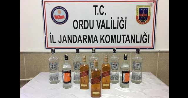 Ordu’da sahte içki ele geçirildi