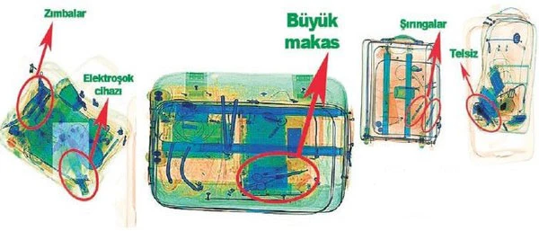 X-Ray'de dehşet! İşte katliam aletleri...