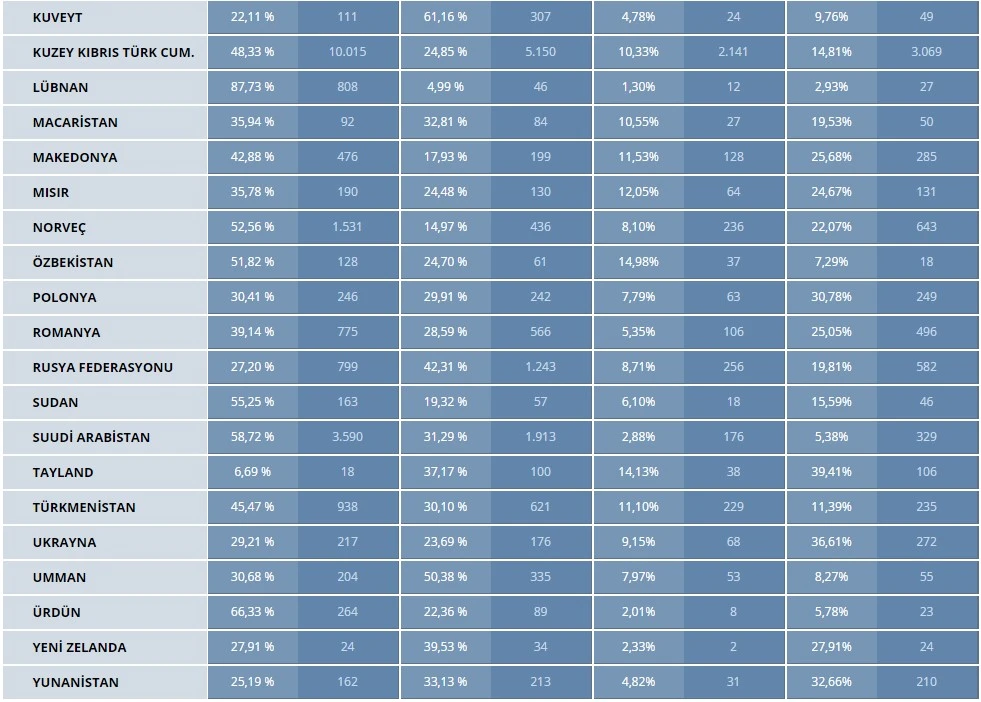 İşte yurt dışı oy oranları