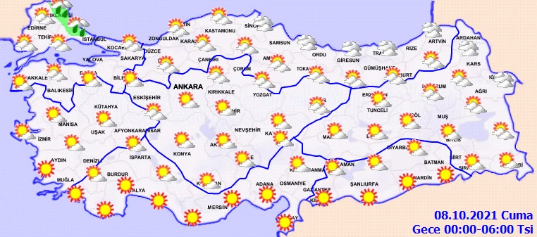Meteoroloji'den İstanbul başta olmak üzere birçok ilde sağanak uyarısı (7 Ekim hava durumu)