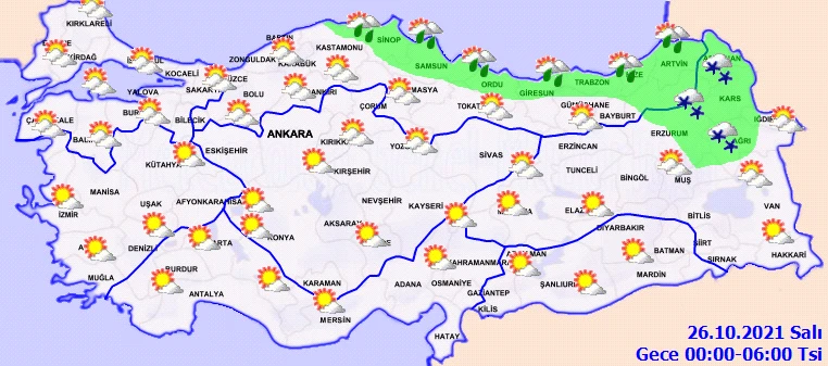 Sıcaklıklar 12 derece birden düşecek, kar kapıda! Meteoroloji il il uyardı (25 Ekim hava durumu)