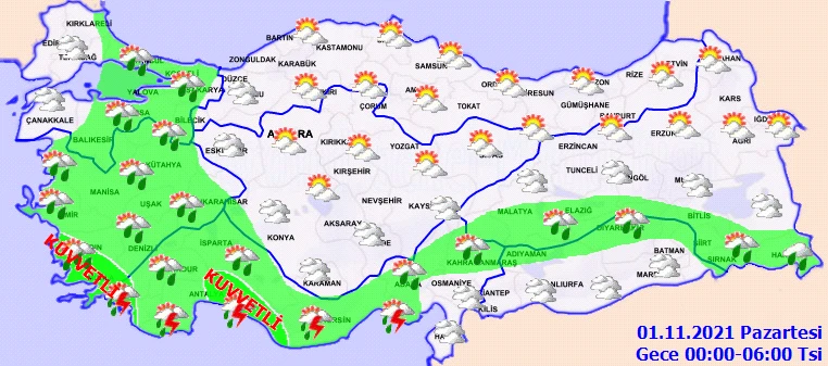 Çok kuvvetli geliyor! Meteoroloji'den 18 ile kuvvetli sağanak uyarısı (31 Ekim hava durumu)
