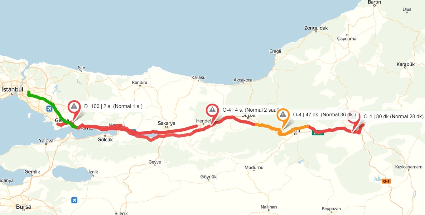 Bayram tatilinde yola çıkmak için en uygun günleri ve saatleri açıklandı