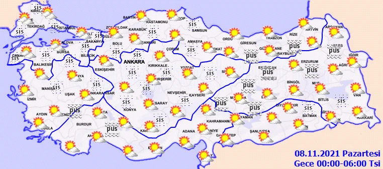 Meteoroloji'den tüm Türkiye'ye aynı uyarı! Sis ve pusa dikkat (7 Kasım hava durumu)