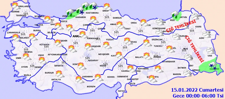 Meteoroloji'den peş peşe uyarılar: Kar, buzlanma, don ve fırtınaya dikkat! (14 Ocak hava durumu)