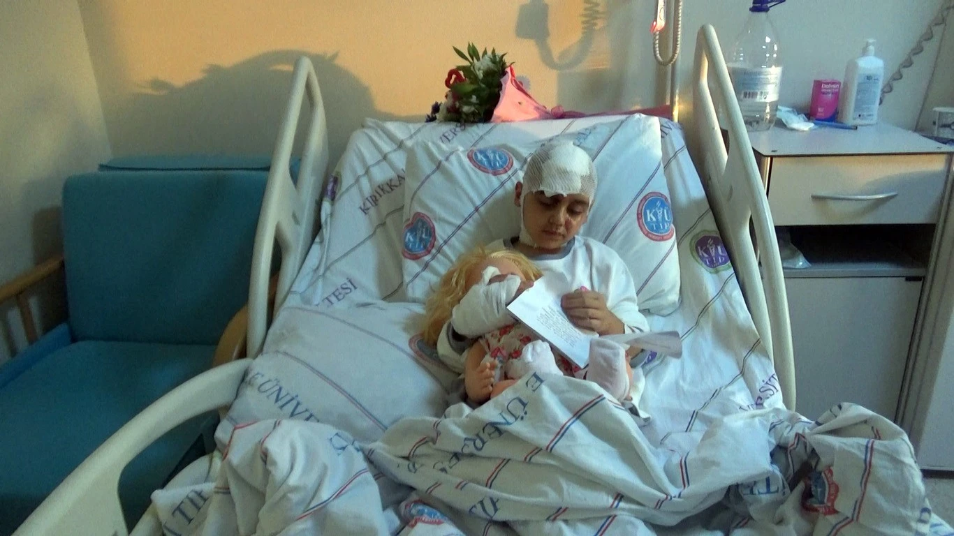 Pitbull cinsi iki köpeğin saldırısına uğrayan anne ile kızın korkulu anları...