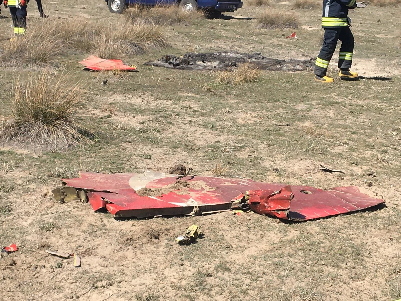 Konya'da gösteri uçağı düştü