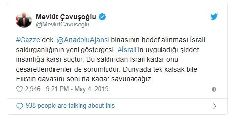 Ankara'dan Gazze'de AA ofisini vuran İsrail'e tepki