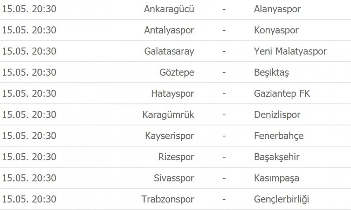 Şampiyonun belli olmasına son 2 maç