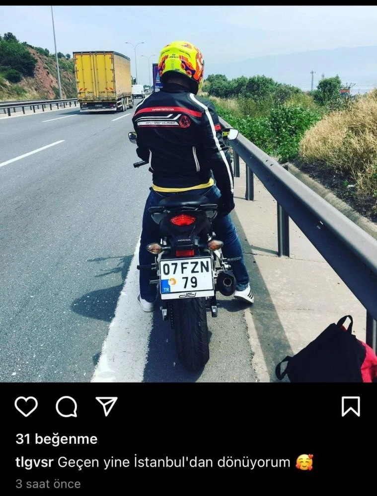 Son fotoğrafını paylaştığı yolda hayatını kaybetti