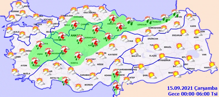 Meteoroloji'den sağanak uyarısı: Hafta sonuna kadar sürecek