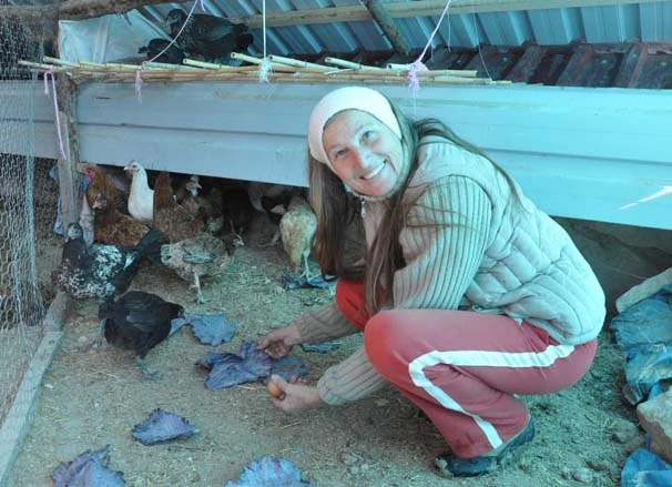 Bulgar Margarita, Denizli'de doğal tarım yapıyor