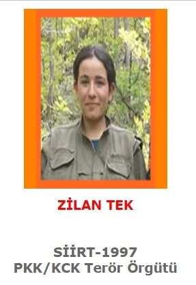 Tunceli'de turuncu listedeki terörist Zilan Tek etkisiz hale getirildi