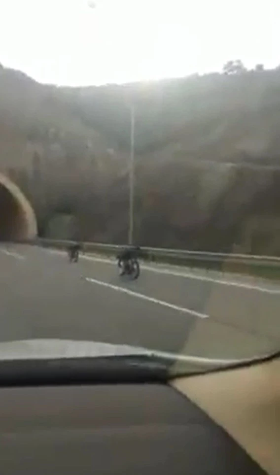 Bursa’da ölümüne yarış böyle kaydedildi