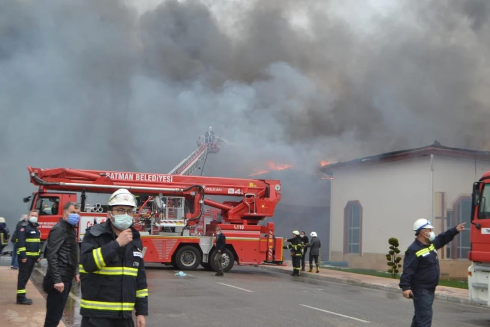 Batman'da korkutan yangın