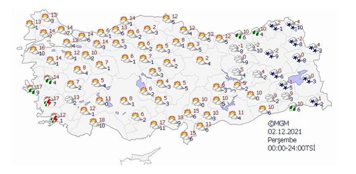 36 şehre kar yağacak! Hava sıcaklıkları düşüyor