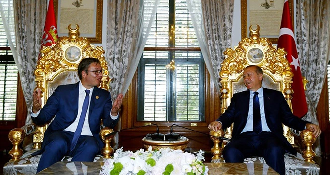 Cumhurbaşkanı Erdoğan liderlerle görüştü!