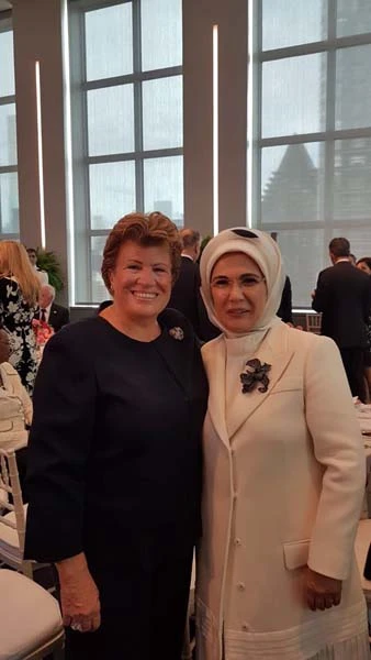 Emine Erdoğan, Melania Trump'ın yemek davetine katıldı