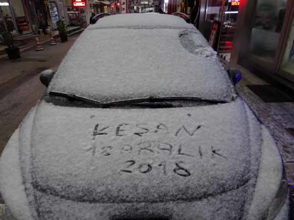 Meteoroloji uyarı üstüne uyarı yayınlamıştı! Ve o ilimizde kar yağışı başladı