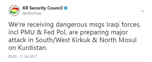 Irak ordusunun Kerkük ve Musul'a yönelik büyük saldırı hazırlığı: IKBY istihbarat aldı