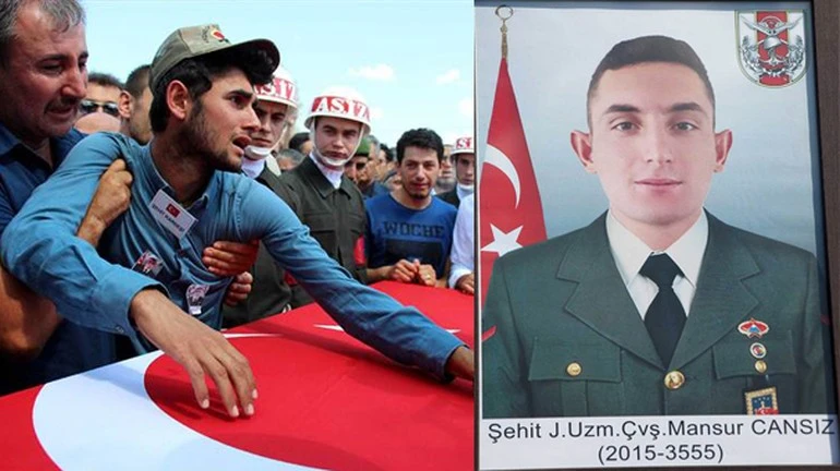 Şehidi binler uğurladı