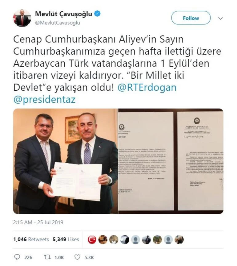 Bir ülkeye daha vize kalktı!
