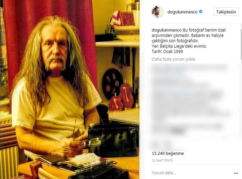 İşte Barış Manço'nun ölmeden önceki son fotoğrafı