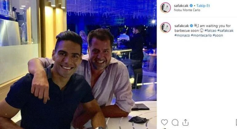 Radamel Falcao'nun sosyal medya paylaşımı
