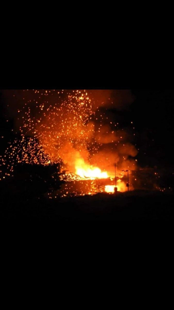 KKTC'de askeri bölgede meydana gelen patlamadan ilk kareler